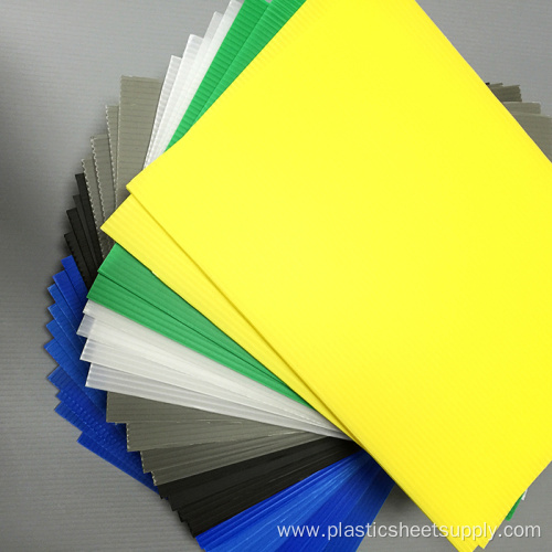 PP Plastic Sheeting Polypropylene Plastic Sheeting Coroplast Sign Board GUANYU Plastic Corrugated Sheet Custom Size Glossy